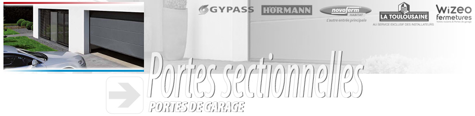 portes sectionnelles hormann, novoferm, gypass pour habitât